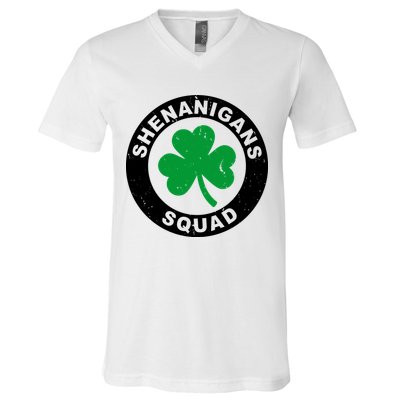 Shenanigans Squad Funny St PatrickS Day Party V-Neck T-Shirt