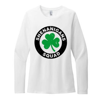 Shenanigans Squad Funny St PatrickS Day Party Womens CVC Long Sleeve Shirt