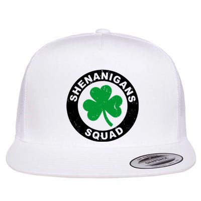 Shenanigans Squad Funny St PatrickS Day Party Flat Bill Trucker Hat