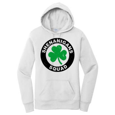 Shenanigans Squad Funny St PatrickS Day Party Women's Pullover Hoodie