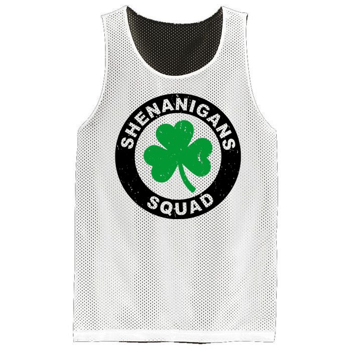 Shenanigans Squad Funny St PatrickS Day Party Mesh Reversible Basketball Jersey Tank