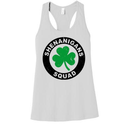 Shenanigans Squad Funny St PatrickS Day Party Women's Racerback Tank