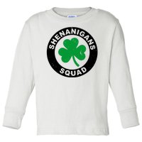 Shenanigans Squad Funny St PatrickS Day Party Toddler Long Sleeve Shirt