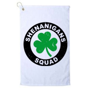 Shenanigans Squad Funny St PatrickS Day Party Platinum Collection Golf Towel