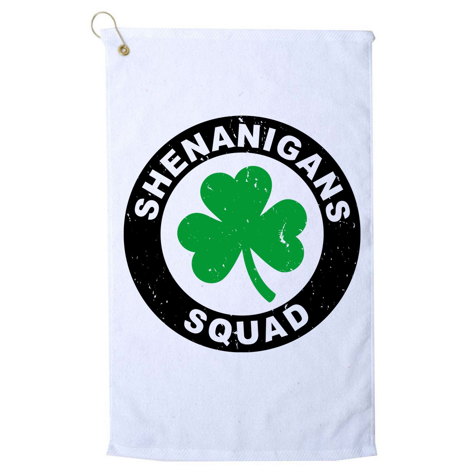 Shenanigans Squad Funny St PatrickS Day Party Golf Towel