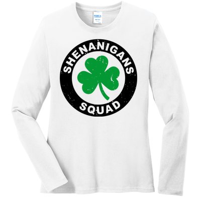 Shenanigans Squad Funny St PatrickS Day Party Ladies Long Sleeve Shirt