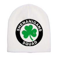 Shenanigans Squad Funny St PatrickS Day Party Short Acrylic Beanie