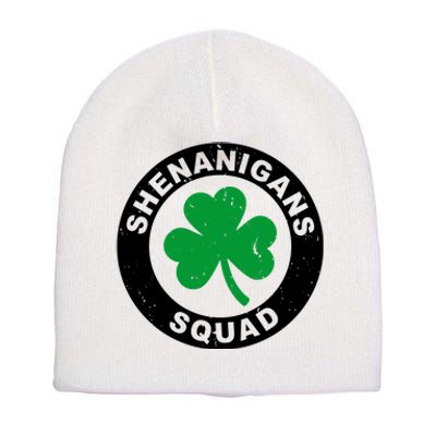 Shenanigans Squad Funny St PatrickS Day Party Short Acrylic Beanie