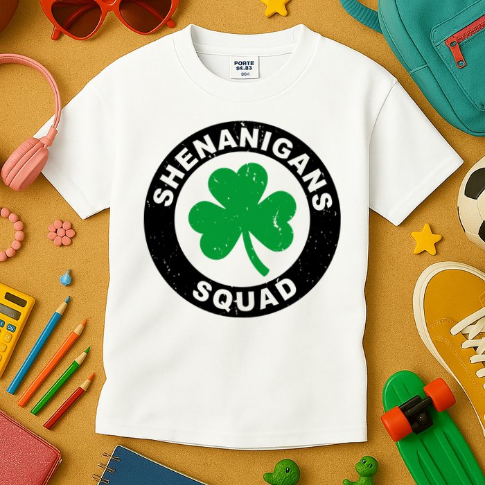 Shenanigans Squad Funny St PatrickS Day Party Kids T-Shirt