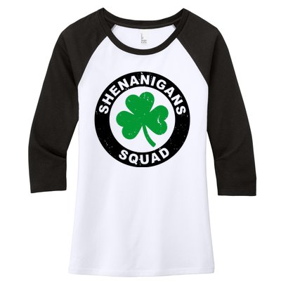 Shenanigans Squad Funny St PatrickS Day Party Women's Tri-Blend 3/4-Sleeve Raglan Shirt