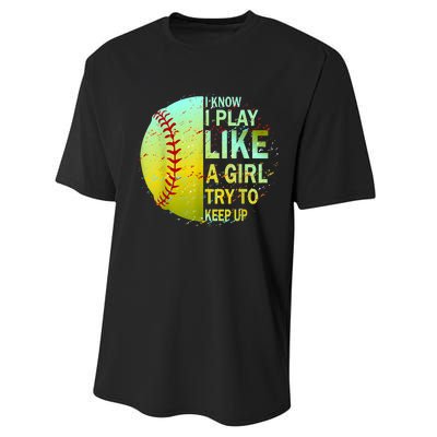 Softball Shirts For Girls | Softball TShirt Performance Sprint T-Shirt