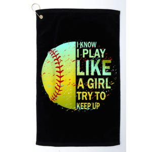 Softball Shirts For Girls | Softball TShirt Platinum Collection Golf Towel