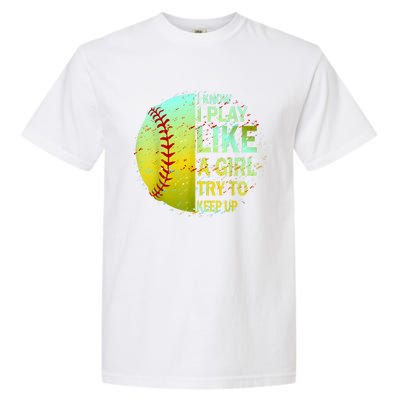 Softball Shirts For Girls | Softball TShirt Garment-Dyed Heavyweight T-Shirt