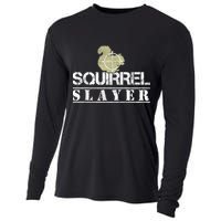 Squirrel Slayer Funny Squirrel Hunting Squirrel Hunters Cooling Performance Long Sleeve Crew