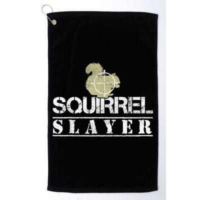 Squirrel Slayer Funny Squirrel Hunting Squirrel Hunters Golf Towel