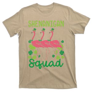 Shenanigan Squad Flamingo Cute St Patricks Day Bird Animal T-Shirt