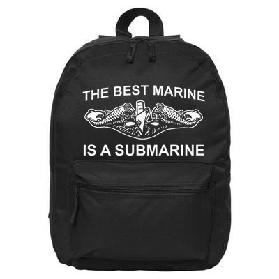 Submariner Submarine Funny Military Veteran Rivalry 16 in Basic Backpack