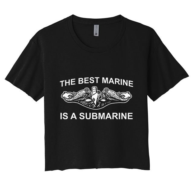 Submariner Submarine Funny Military Veteran Rivalry Crop Top