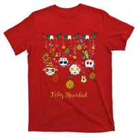 Sugar Skull Feliz Navidad Spanish Christmas T-Shirt