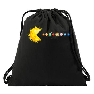 Solar System Funny Planet Sun And Astrology Drawstring Bag