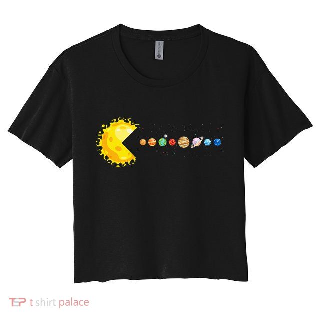 Solar System Funny Planet Sun And Astrology Crop Top