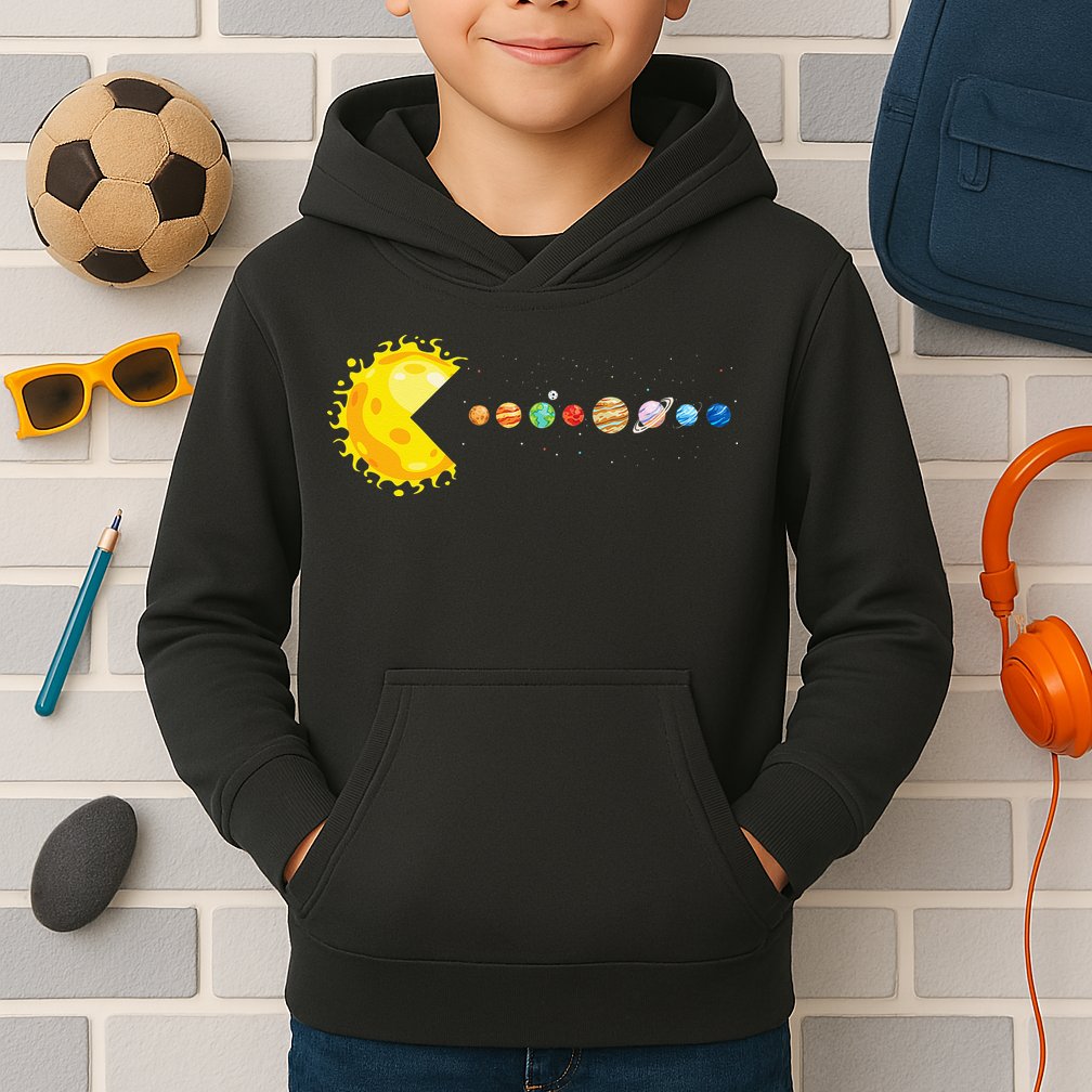 Solar System Funny Planet Sun And Astrology Kids Hoodie