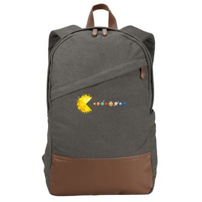 Solar System Funny Planet Sun And Astrology Cotton Canvas Backpack