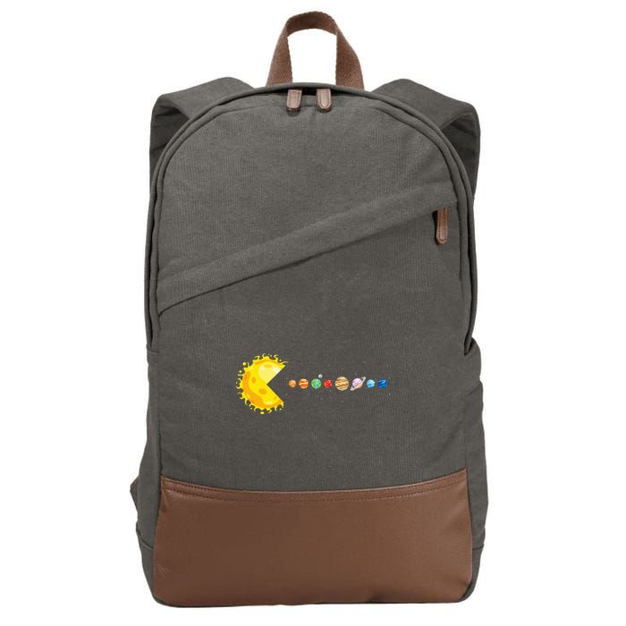 Solar System Funny Planet Sun And Astrology Cotton Canvas Backpack