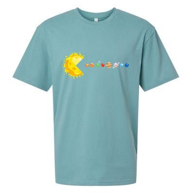 Solar System Funny Planet Sun And Astrology Sueded Cloud Jersey T-Shirt