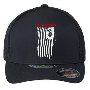 Shinedown Shredded Flag Flexfit Unipanel Trucker Cap