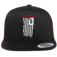 Shinedown Shredded Flag Flat Bill Trucker Hat