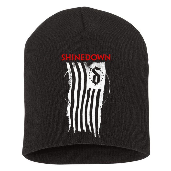 Shinedown Shredded Flag Short Acrylic Beanie