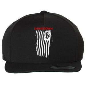 Shinedown Shredded Flag Wool Snapback Cap