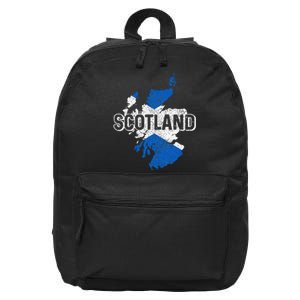 Scotland Scottish Flag Map Pride 16 in Basic Backpack