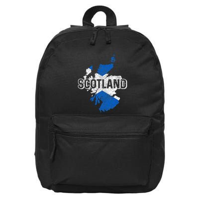 Scotland Scottish Flag Map Pride 16 in Basic Backpack