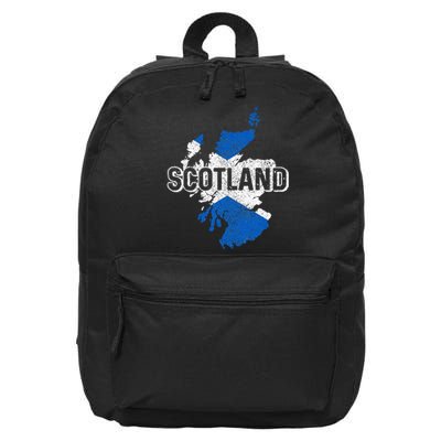 Scotland Scottish Flag Map Pride 16 in Basic Backpack