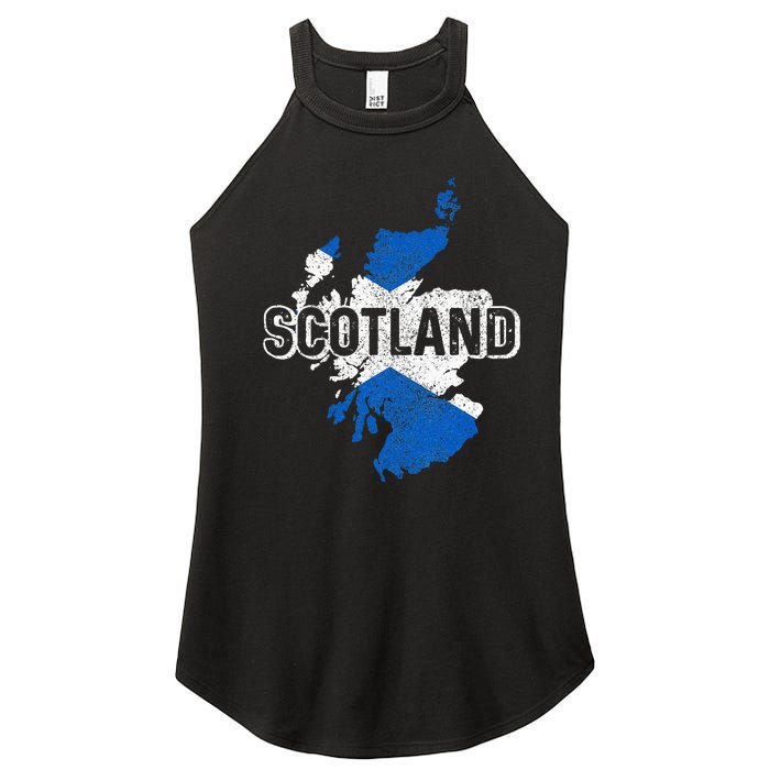 Scotland Scottish Flag Map Pride Women’s Perfect Tri Rocker Tank