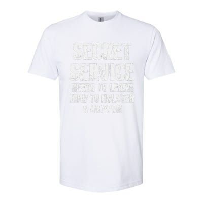 Secret Service Funny Holster Failure Secret Service Trump Softstyle® CVC T-Shirt