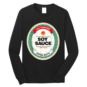 Soy Sauce Funny Costume Vegan Soy Sauce Funny Sushi Matching Group Halloween Long Sleeve Shirt