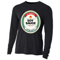 Soy Sauce Funny Costume Vegan Soy Sauce Funny Sushi Matching Group Halloween Cooling Performance Long Sleeve Crew