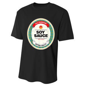 Soy Sauce Funny Costume Vegan Soy Sauce Funny Sushi Matching Group Halloween Performance Sprint T-Shirt