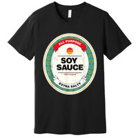 Soy Sauce Funny Costume Vegan Soy Sauce Funny Sushi Matching Group Halloween Premium T-Shirt