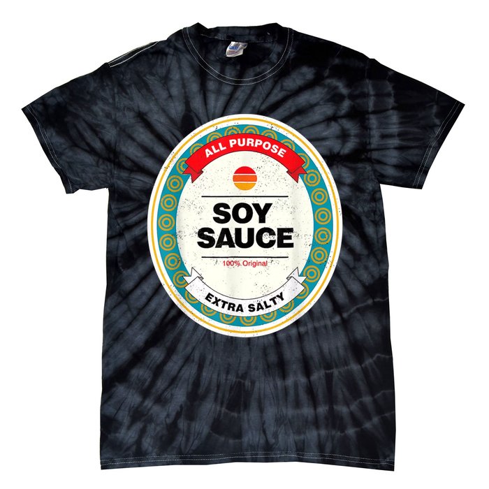 Soy Sauce Funny Costume Vegan Soy Sauce Funny Sushi Matching Group Halloween Tie-Dye T-Shirt