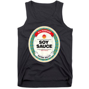 Soy Sauce Funny Costume Vegan Soy Sauce Funny Sushi Matching Group Halloween Tank Top