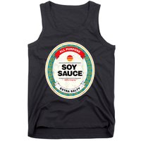 Soy Sauce Funny Costume Vegan Soy Sauce Funny Sushi Matching Group Halloween Tank Top