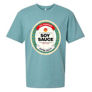 Soy Sauce Funny Costume Vegan Soy Sauce Funny Sushi Matching Group Halloween Sueded Cloud Jersey T-Shirt