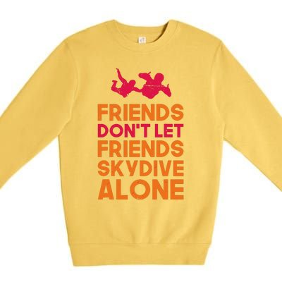 Skydiver Shirts Funny Friends Skydiving Parachute Premium Crewneck Sweatshirt