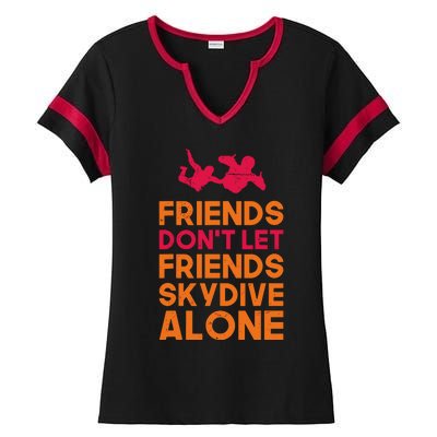 Skydiver Shirts Funny Friends Skydiving Parachute Ladies Halftime Notch Neck Tee