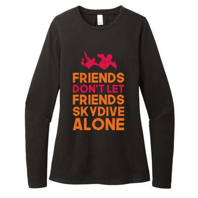 Skydiver Shirts Funny Friends Skydiving Parachute Womens CVC Long Sleeve Shirt