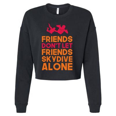 Skydiver Shirts Funny Friends Skydiving Parachute Cropped Pullover Crew
